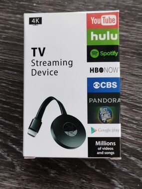 Black TV Streaming Device - 4K HDMI Dongle